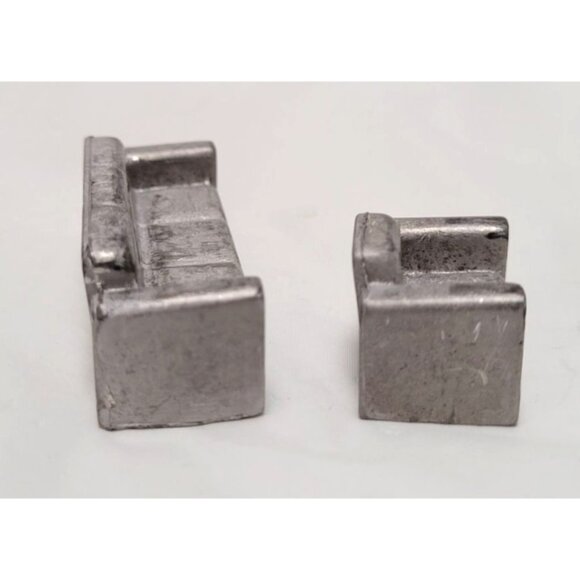 Vintage Lot of 2 Miniature Metal Sofa & Chair Doll House Furniture Decor - Picture 5 of 7